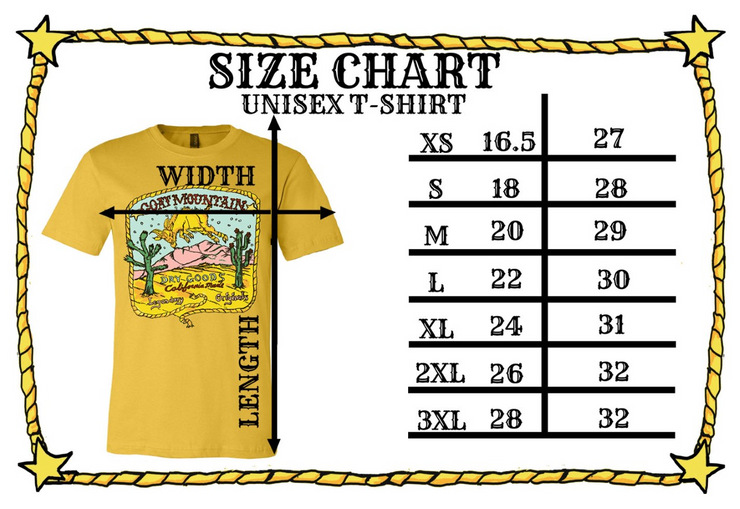 Goat Mountain Multi Color T Shirt- Natural
