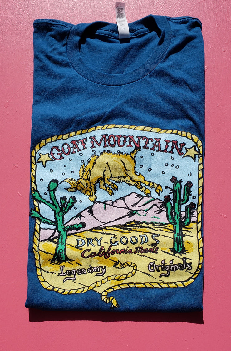 Goat Mountain Multi Color T Shirt - DeepTeal