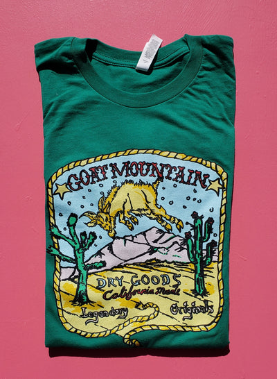Goat Mountain Multi Color T Shirt -Evergreen