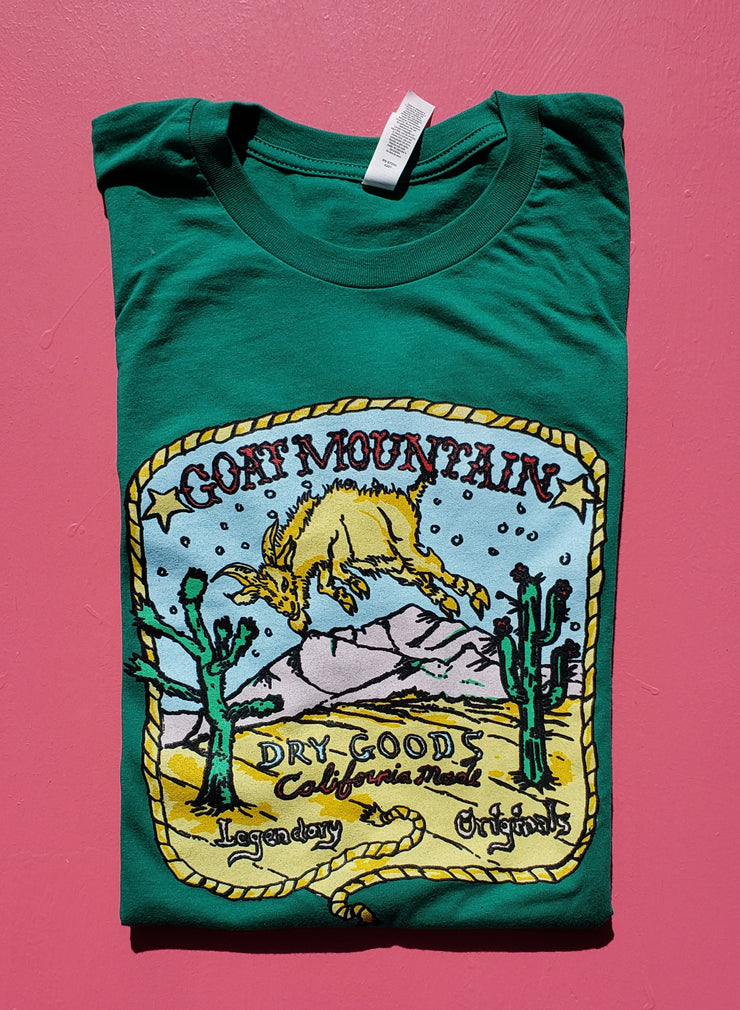 Goat Mountain Multi Color T Shirt -Evergreen