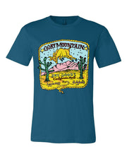 Goat Mountain Multi Color T Shirt - DeepTeal