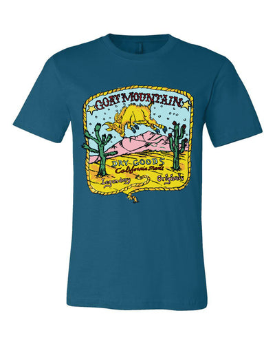 Goat Mountain Multi Color T Shirt - DeepTeal