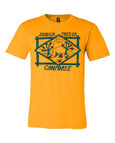 Joshua Tree Camporee T Shirts - Gold
