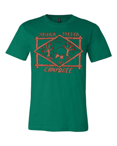 Joshua Tree Camporee T Shirts - Kelly Green